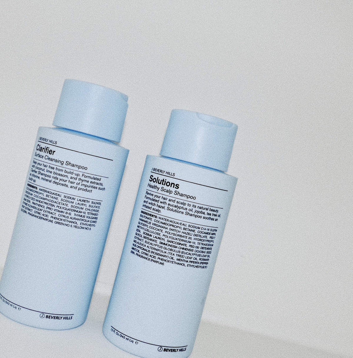 J Beverly Hills shampoo texture and lather demonstrating gentle cleanse