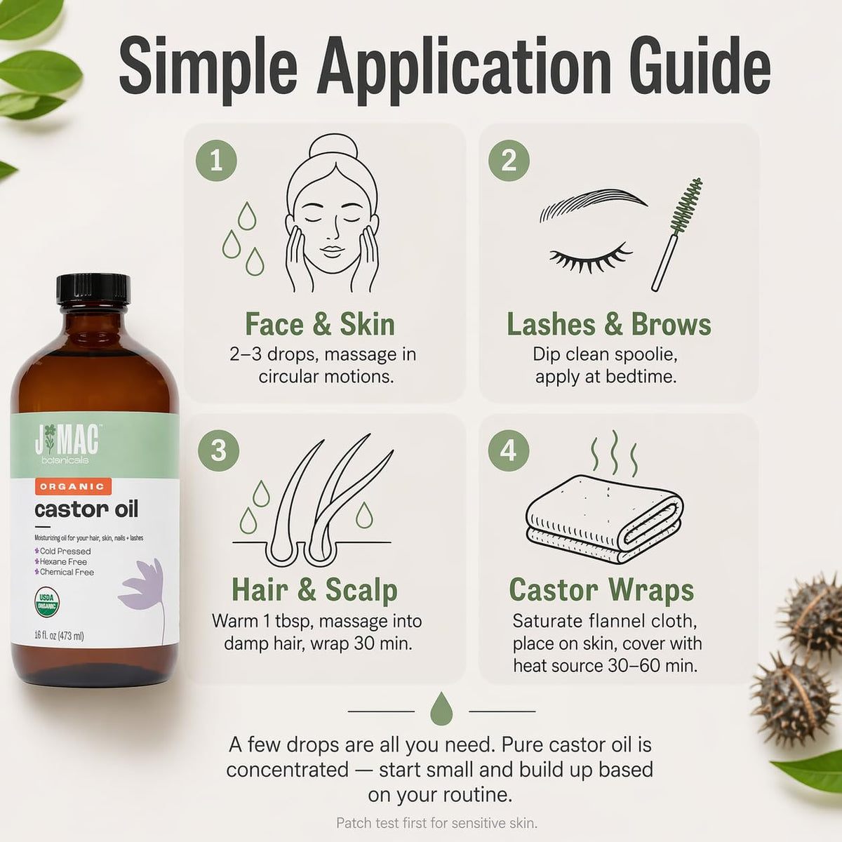 J MAC BOTANICALS applying oil to hair ends for deep conditioning benefit