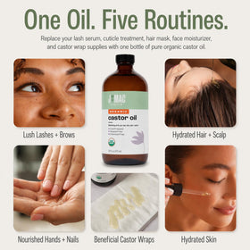 j mac botanicals label closeup highlighting USDA organic certification and purity benefit