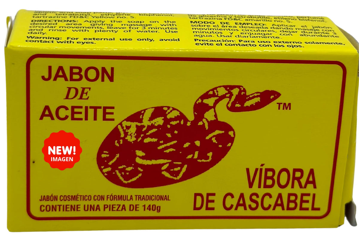 JABON DE ACEITE VIBORA DE CASCABEL minerals and herbs spread to show natural ingredients