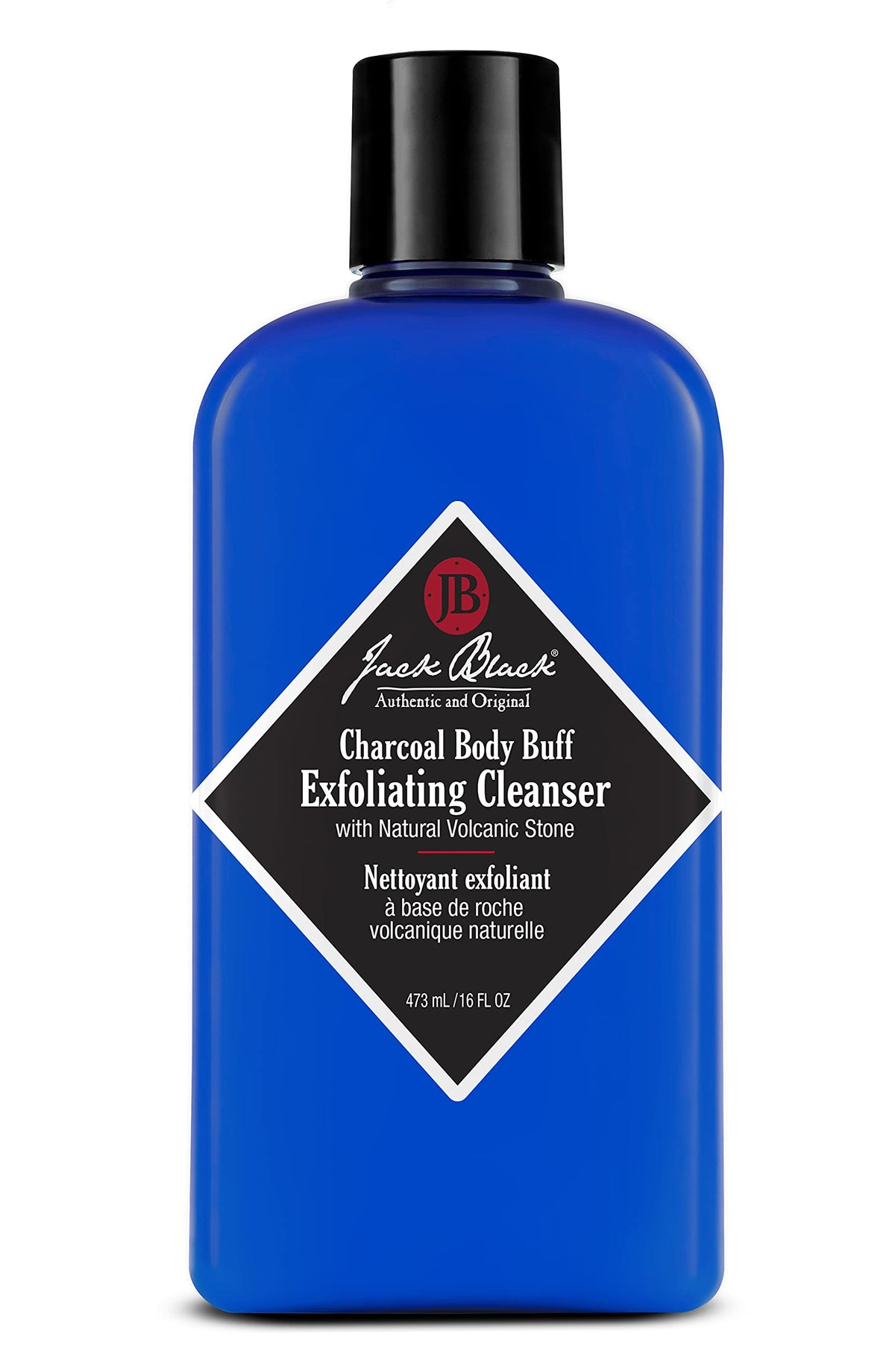 Jack Black front tube showing product branding and size, highlights clear benefit