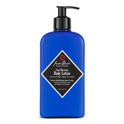 jack black front packaging showing 16 fl oz bottle and cooling lotion benefit
