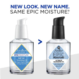 Jack Black oil on hair ends showing improved shine and smoothness