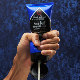 Jack Black texture close-up revealing bamboo powder exfoliant for gentle polish