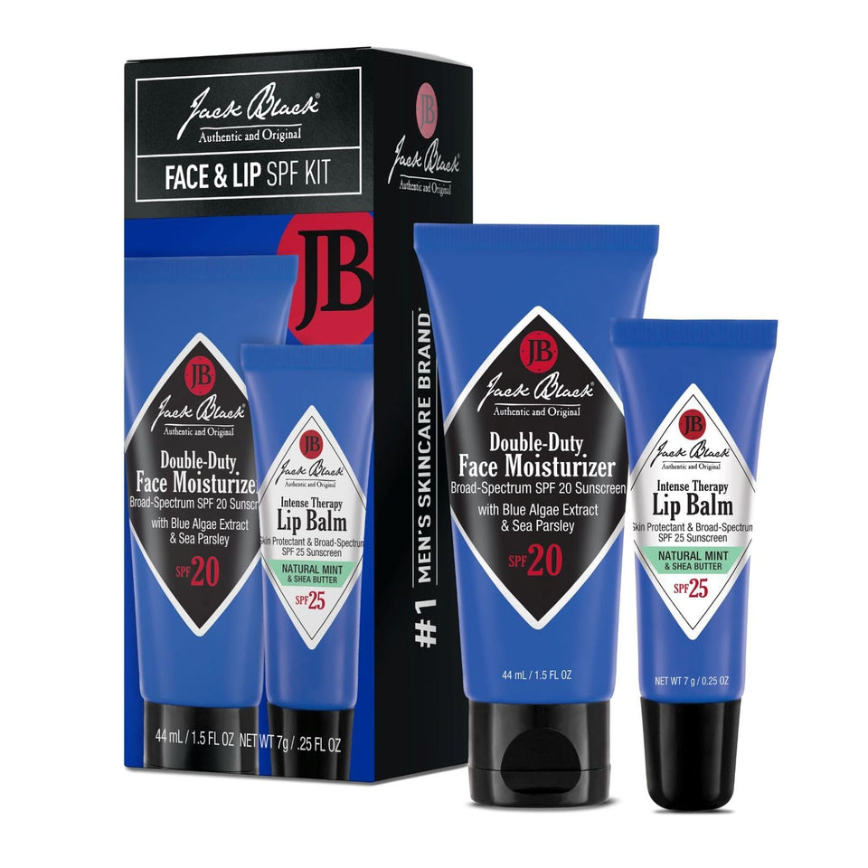 Jack Black front packaging showing both SPF products and easy grab convenience