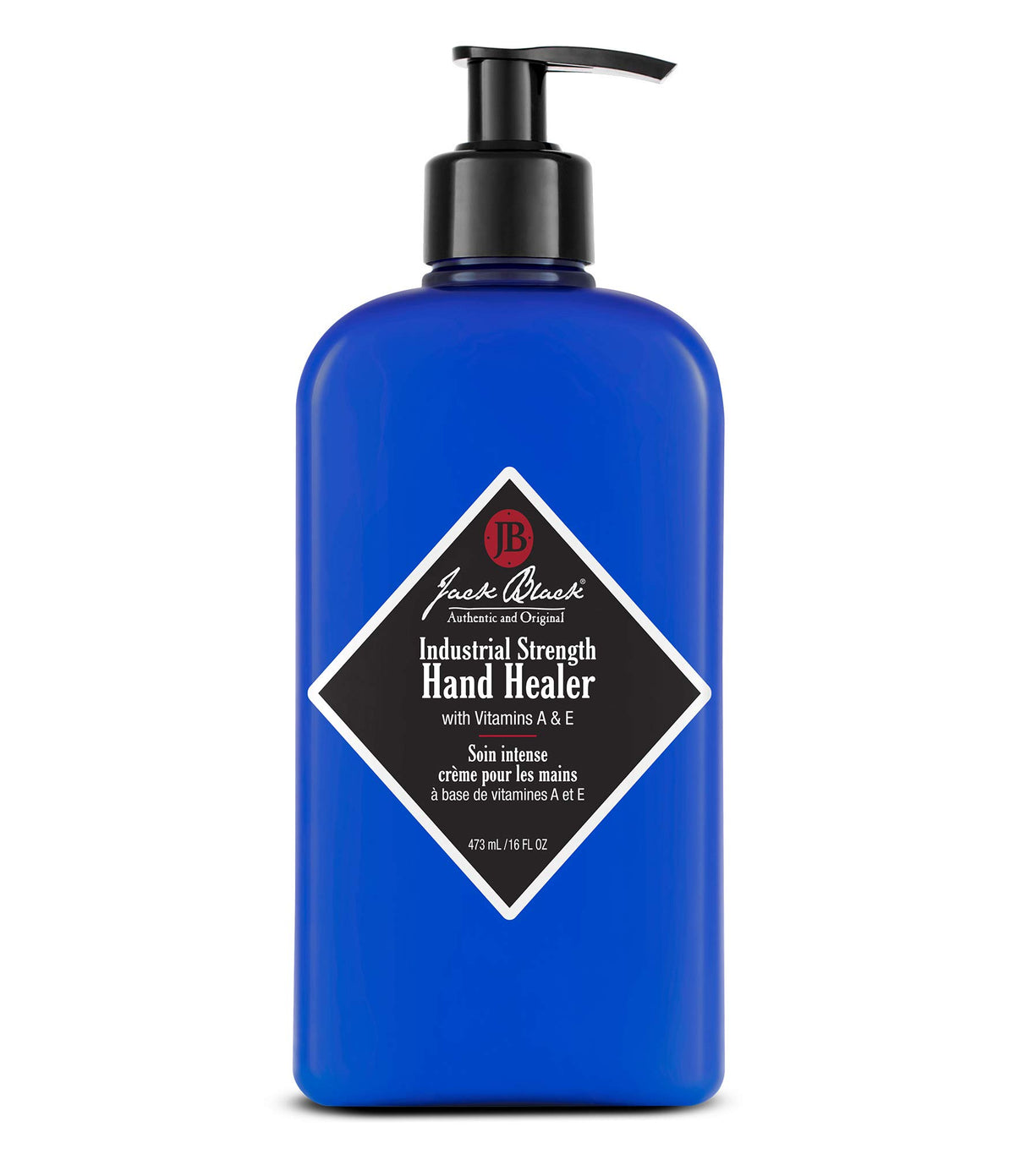 Jack Black front packaging 16 fl oz bottle showing label and size for durable hand care