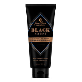 Jack Black front packaging displaying Black Reserve 10 fl oz and benefits