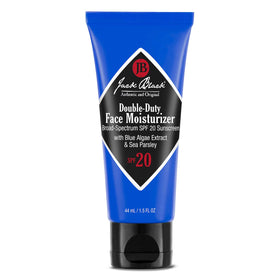 Jack Black front packaging showing SPF 20 and easy morning protection