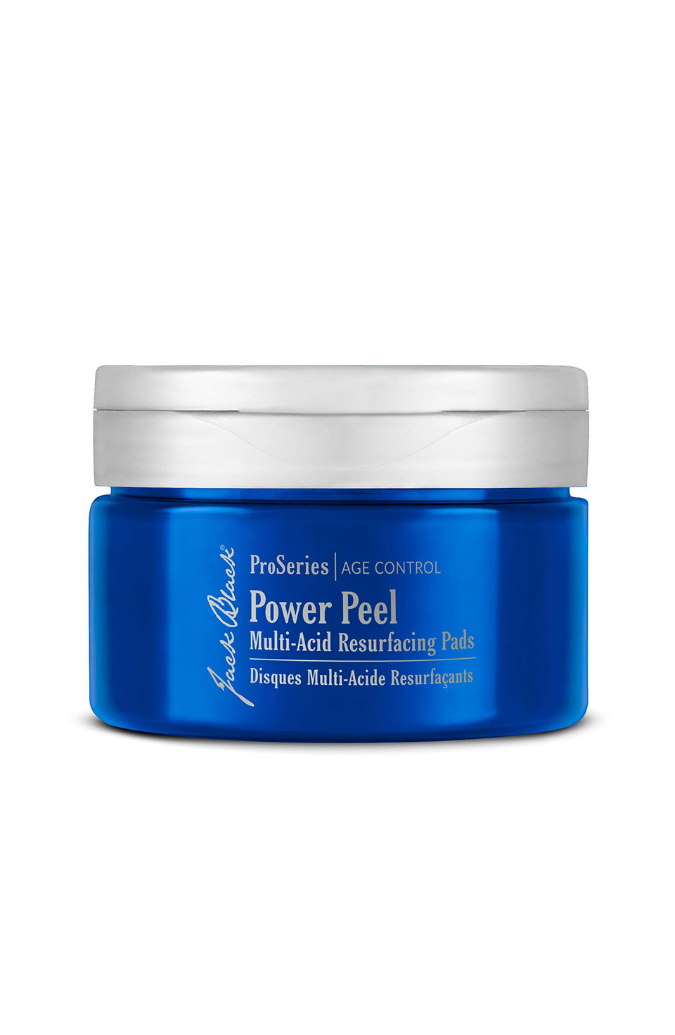 Jack Black front packaging of pads showing professional-strength exfoliation