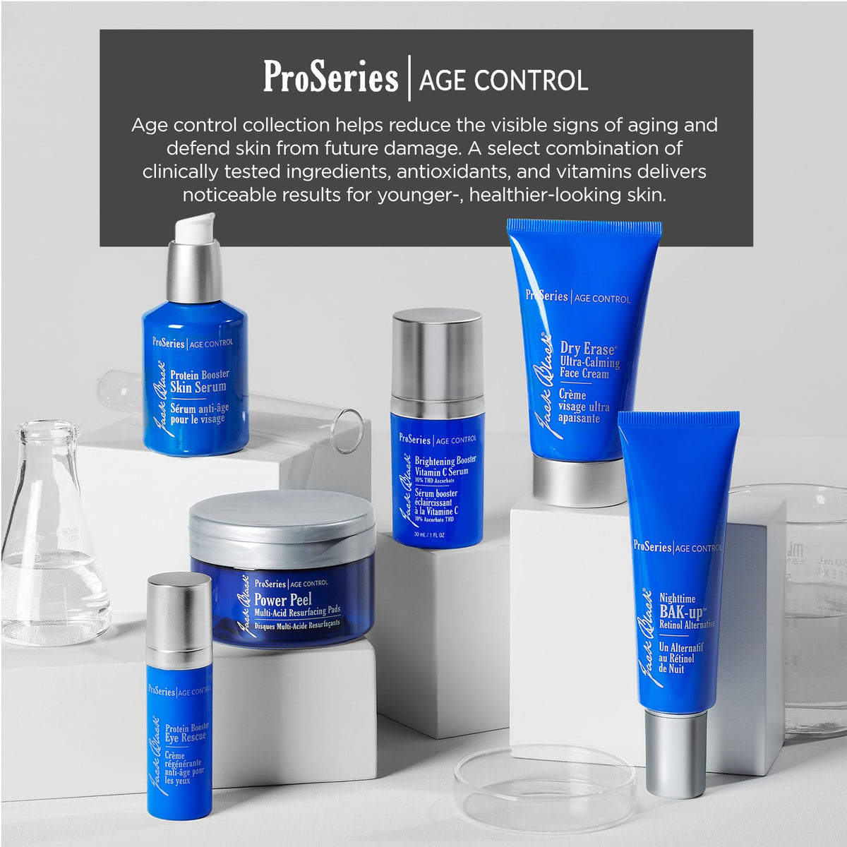 Jack Black styled ingredients with green tea and peptides conveying antioxidant benefits
