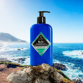 Jack Black lotion texture closeup displaying lightweight, water-infused consistency