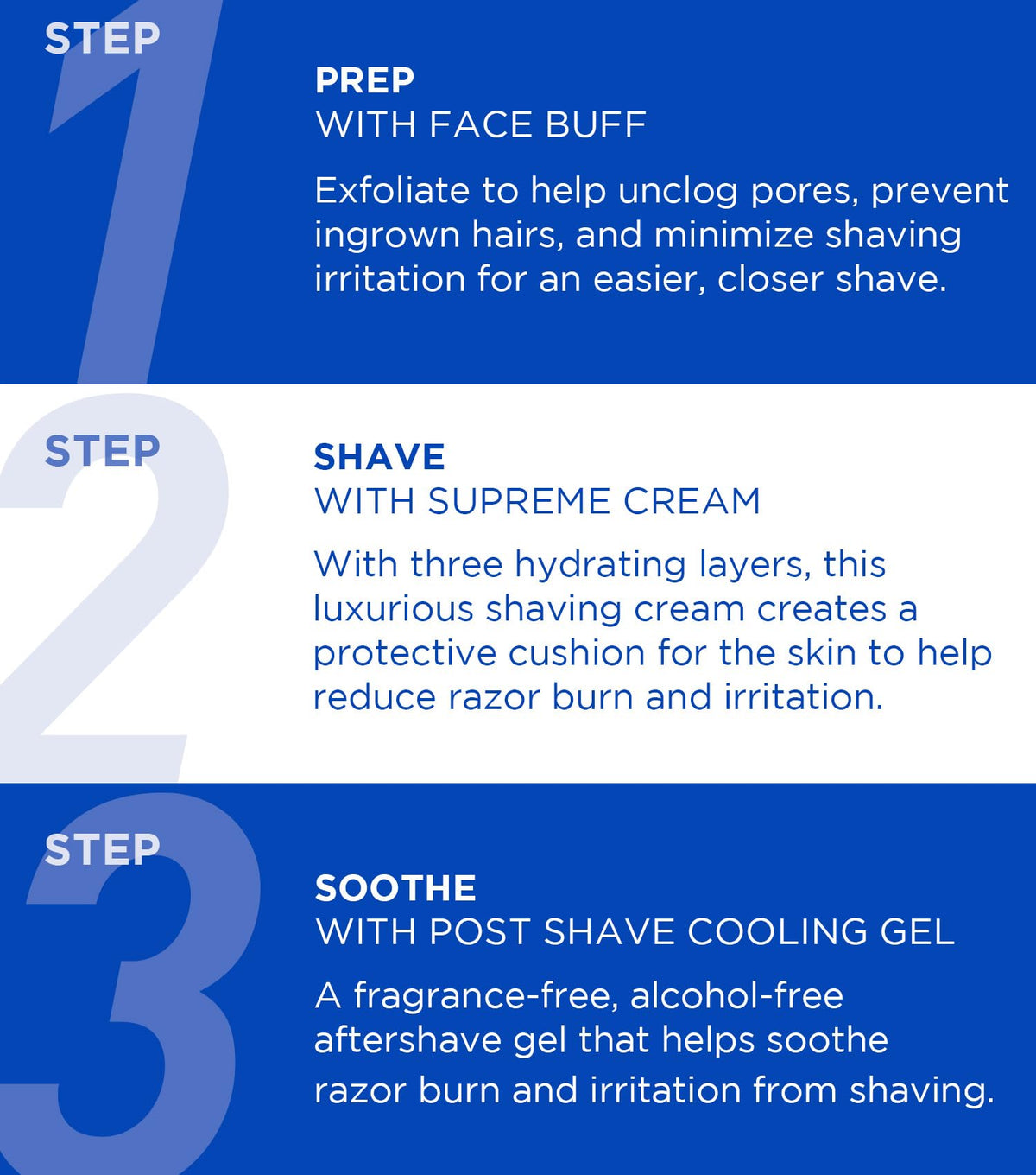 Jack Black Post Shave Cooling Gel on fingers delivering instant calm