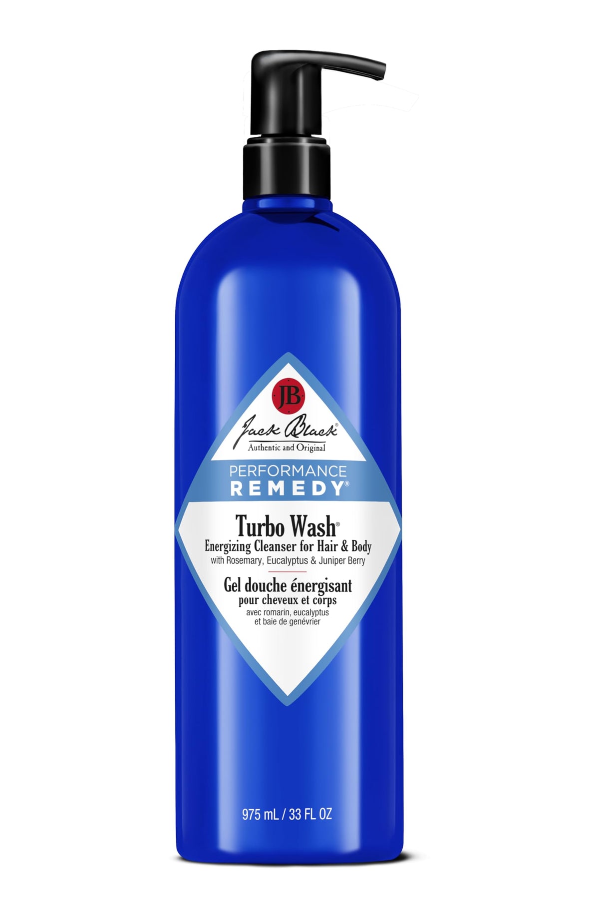 Jack Black front packaging of Turbo Wash refreshing dual-purpose cleanser