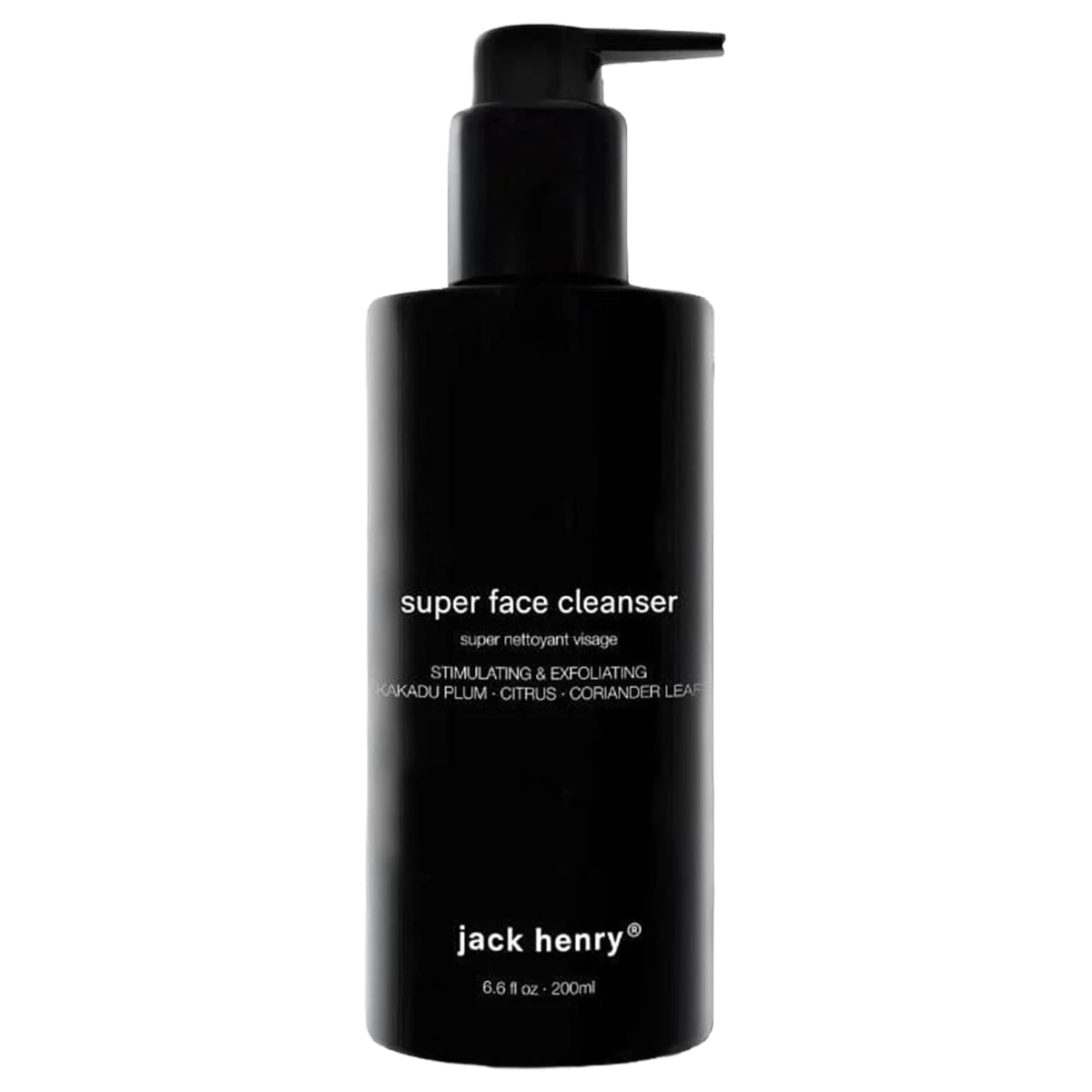 Jack Henry front packaging showing cleanser and calming scent benefits