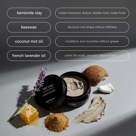 Jack Henry bentonite clay close-up highlighting natural texture and grip benefit