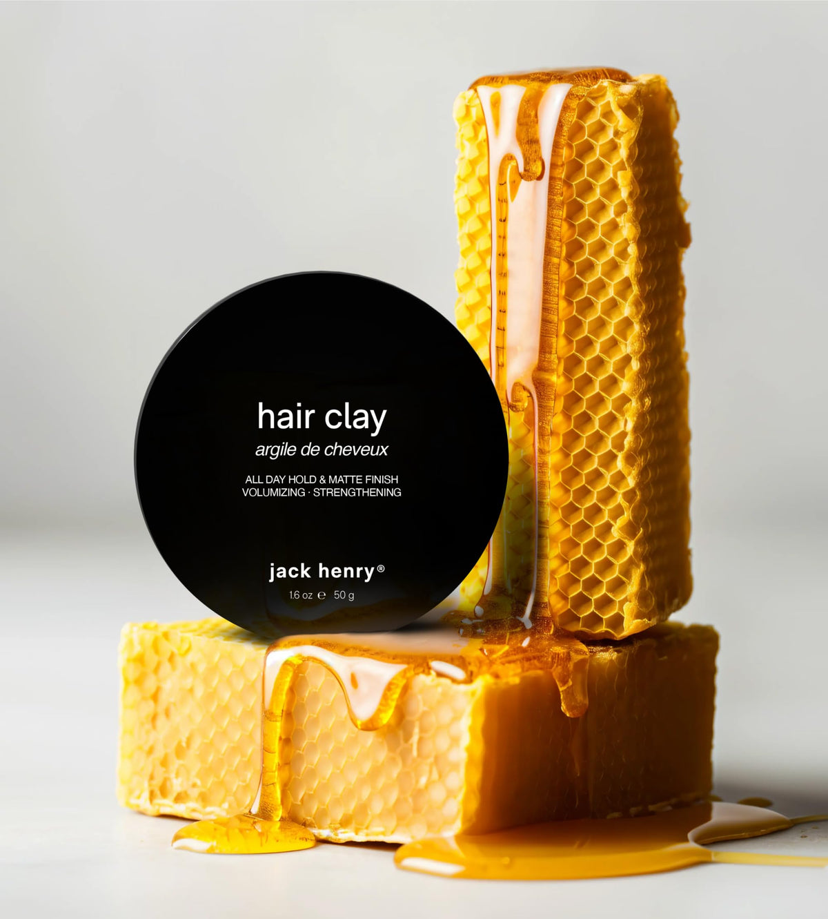 Jack Henry jar on bathroom shelf in lifestyle setting showing everyday use benefit