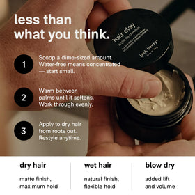 Jack Henry jar in hand showing 1.6 oz scale and travel-ready benefit