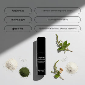 Jack Henry powder texture close-up highlighting mineral particles for real thickness