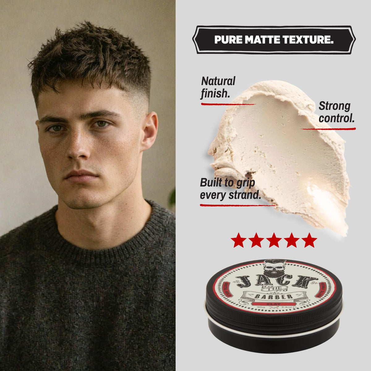 jack the barber before and after styling comparison showing increased lift and definition