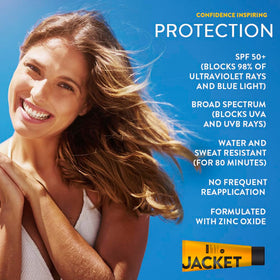 JACKET ingredient lineup with vitamin C and antioxidants for skin support
