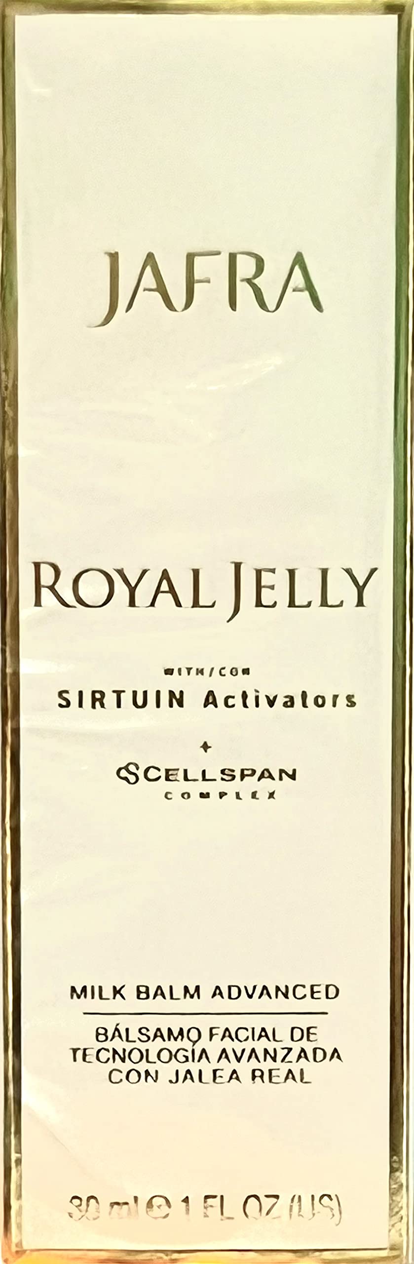 JAFRA milk balm applied to hand demonstrating quick absorption