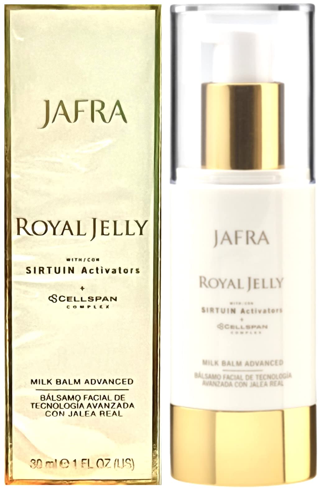 JAFRA front packaging showing bottle and label benefits