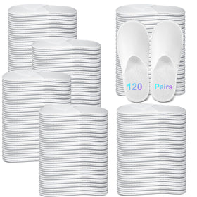 JaGely front packaging showing white bulk slippers and clarity for quick use