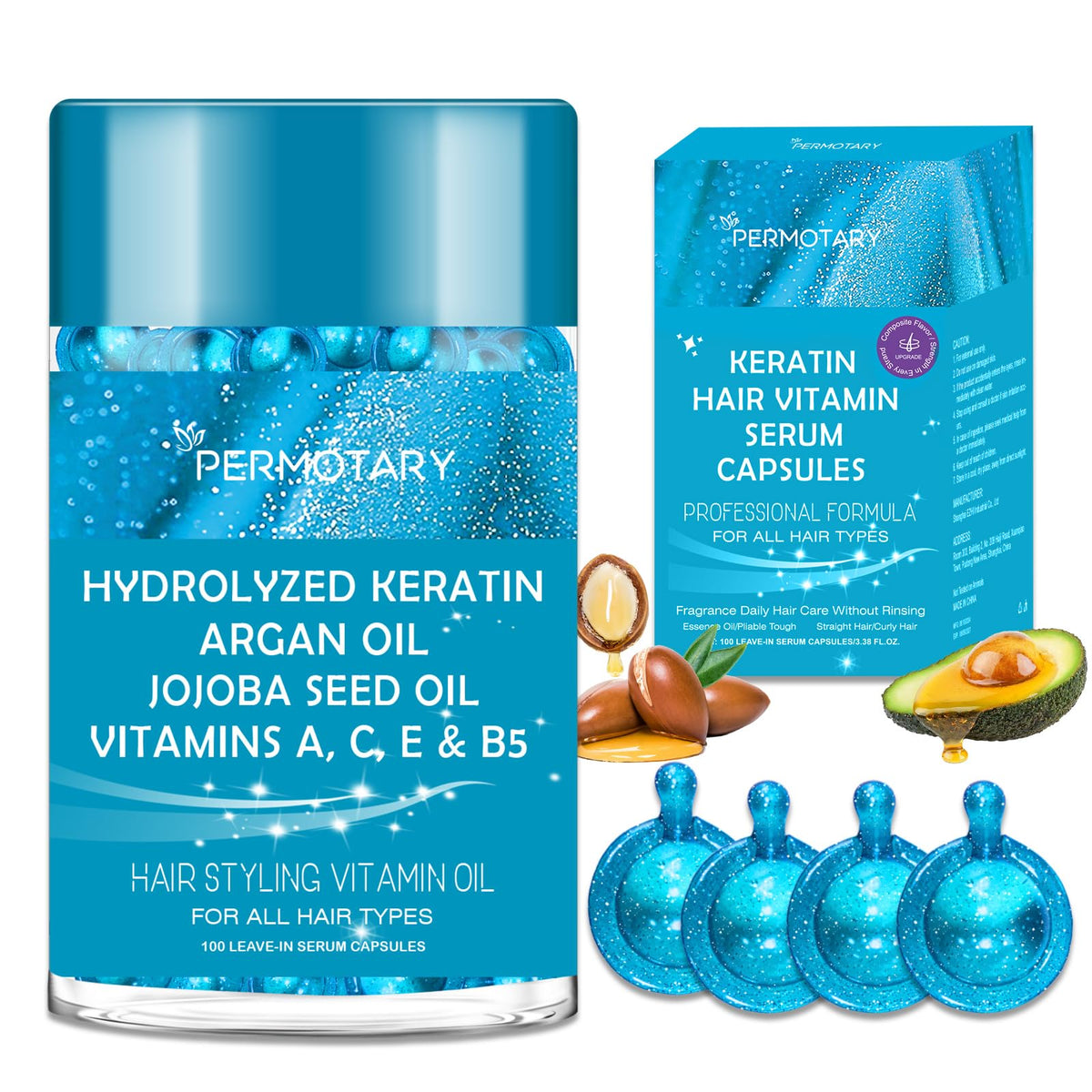 Jakuva front packaging showing 100 capsule bottle and label benefits