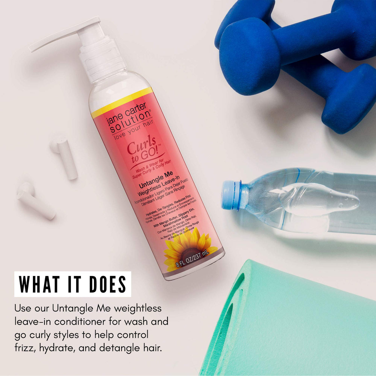 Jane Carter Solution back label with ingredients and directions for informed use