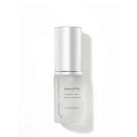 jane iredale front bottle showing label and lightweight serum benefit