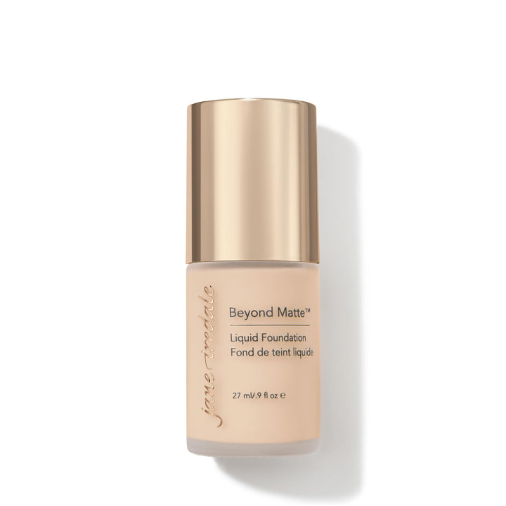 jane iredale bottle front packaging shows clean design and vegan claim benefits