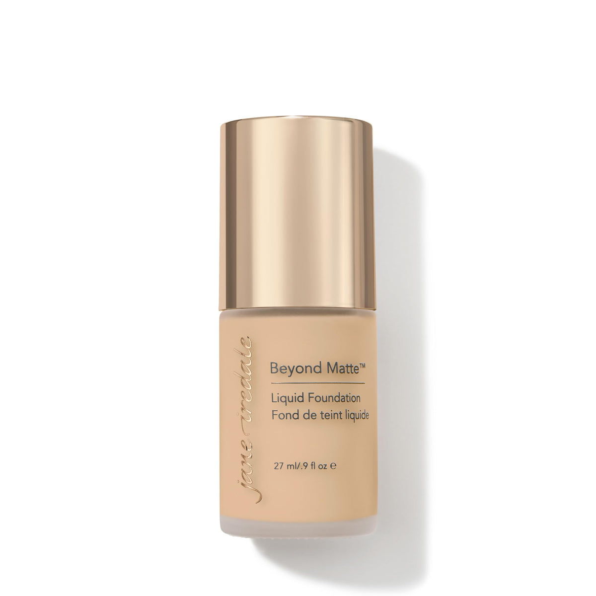 jane iredale front packaging showing bottle and label for clear identification and trust