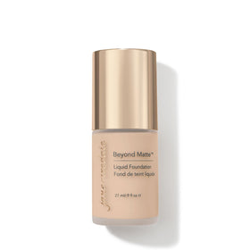 jane iredale front packaging showing bottle and cap, clear branding and size benefit