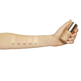 jane iredale foundation applied on model in lifestyle setting for natural finish benefits