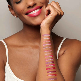 jane iredale scale and shade swatch comparing color payoff for shade selection