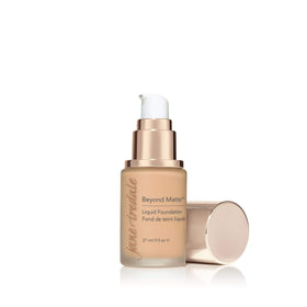 jane iredale texture close-up on pump dispense, lightweight smooth finish benefit