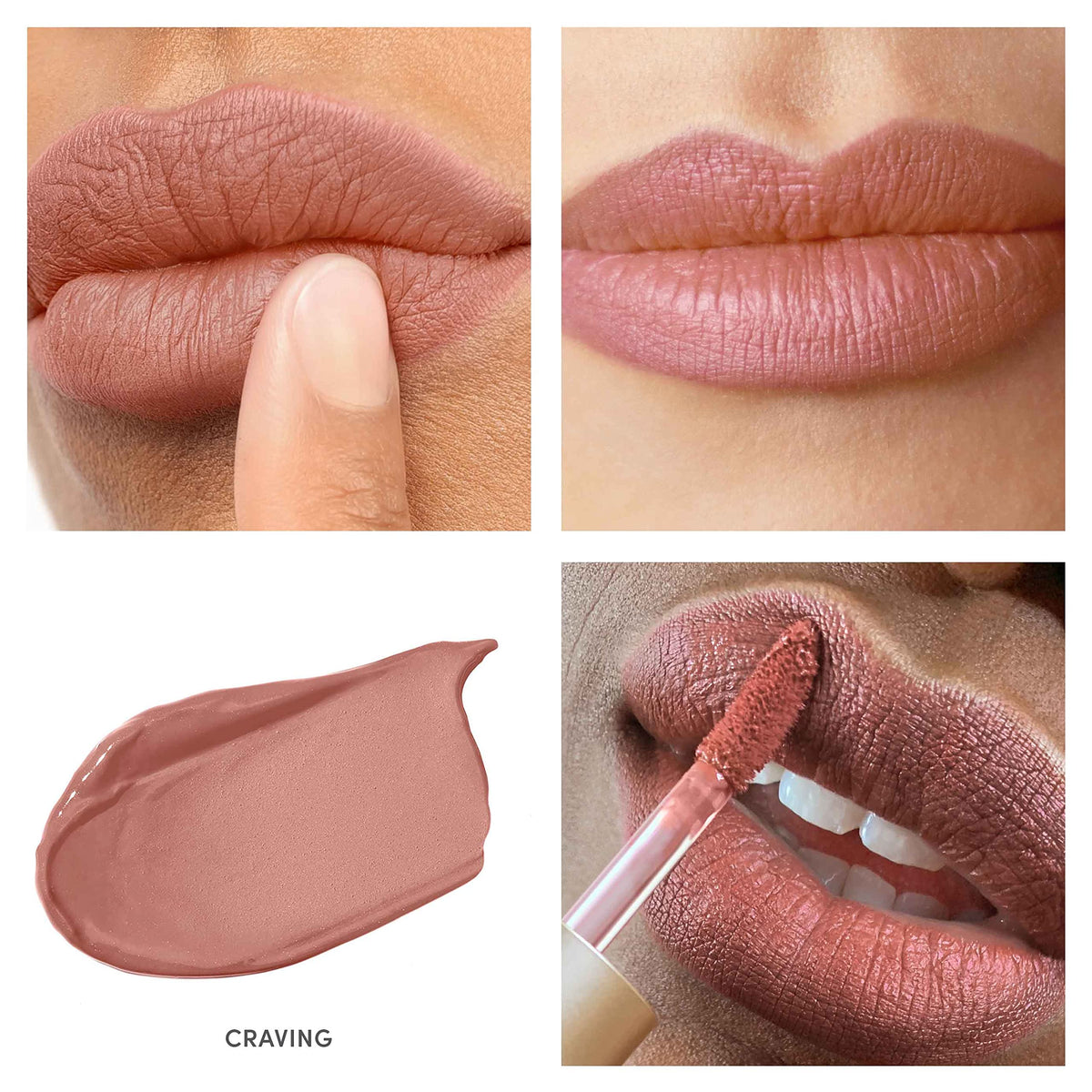 jane iredale texture swipe showing rich matte pigment and smooth finish