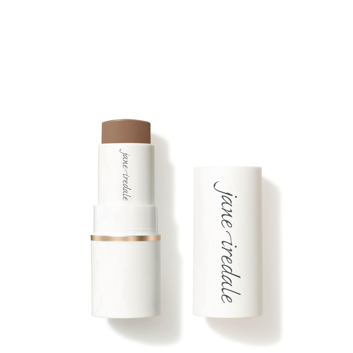 jane iredale bronzer stick front view shows compact, travel-friendly design