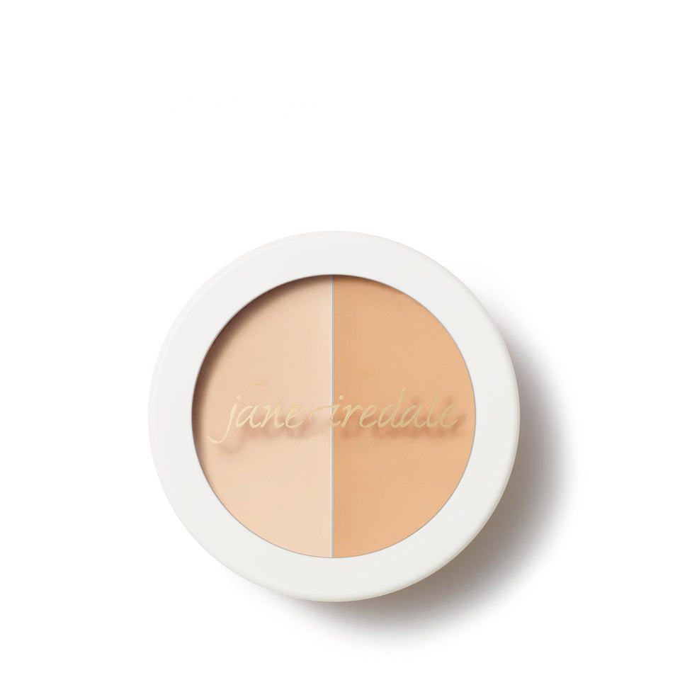 jane iredale compact front view, evens under-eye tone