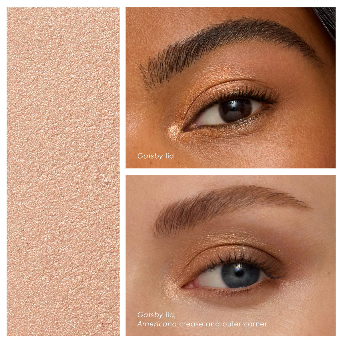 jane iredale close-up of Gatsby stick tip highlighting creamy texture and smooth glide