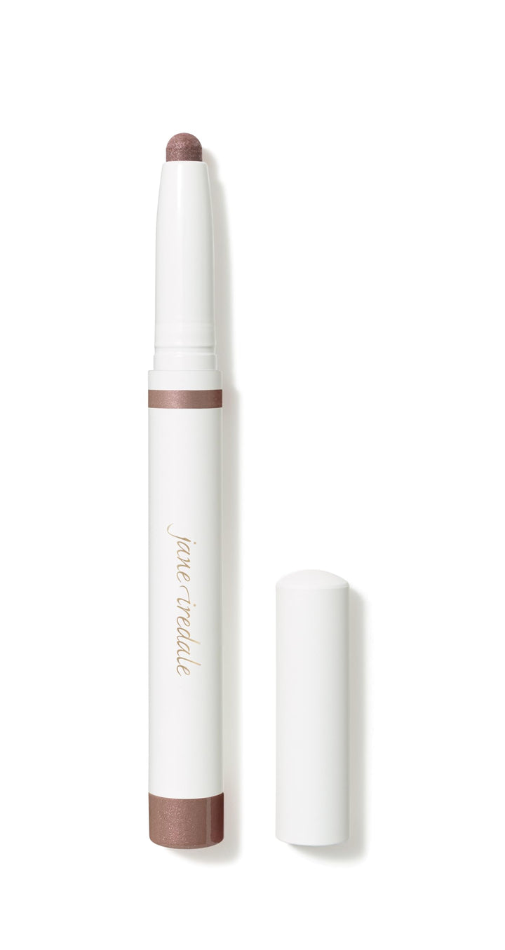 jane iredale front packaging showing bronze shade and compact stick benefit precision