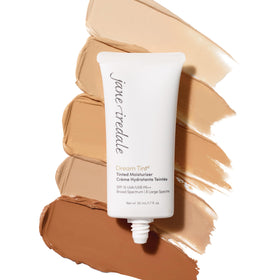 jane iredale bottle next to common object showing compact 1.7 fl oz portability