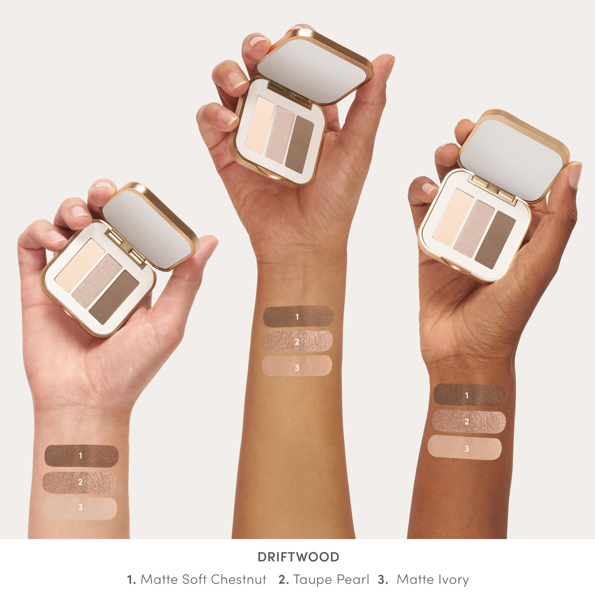 jane iredale application demo using brush for crease and lid color