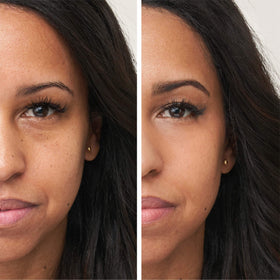 jane iredale concealer close-up texture swirl and fingertip showing blendable coverage and hydrating finish