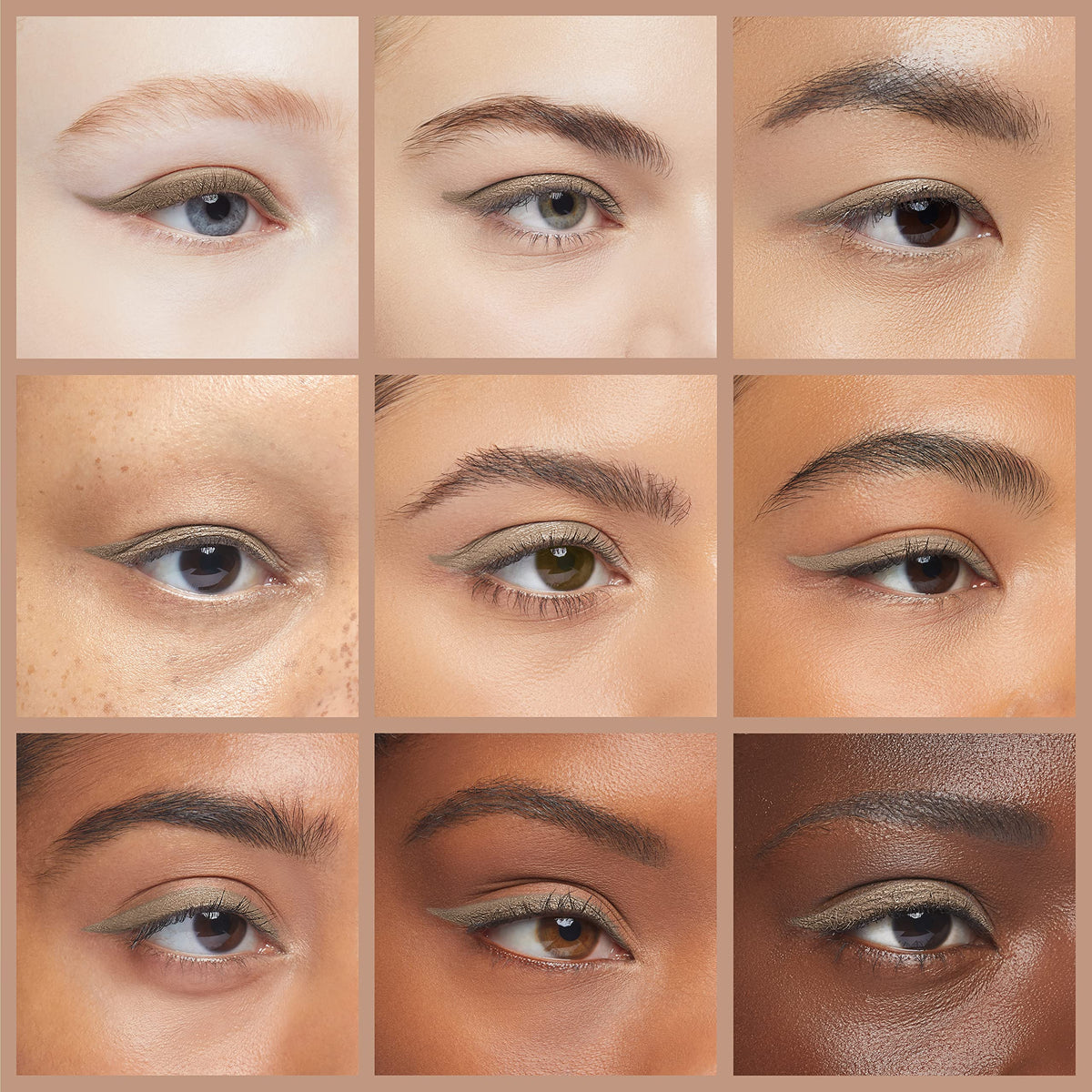 jane iredale eye pencil taupe close-up application on eyelid for defined eyes