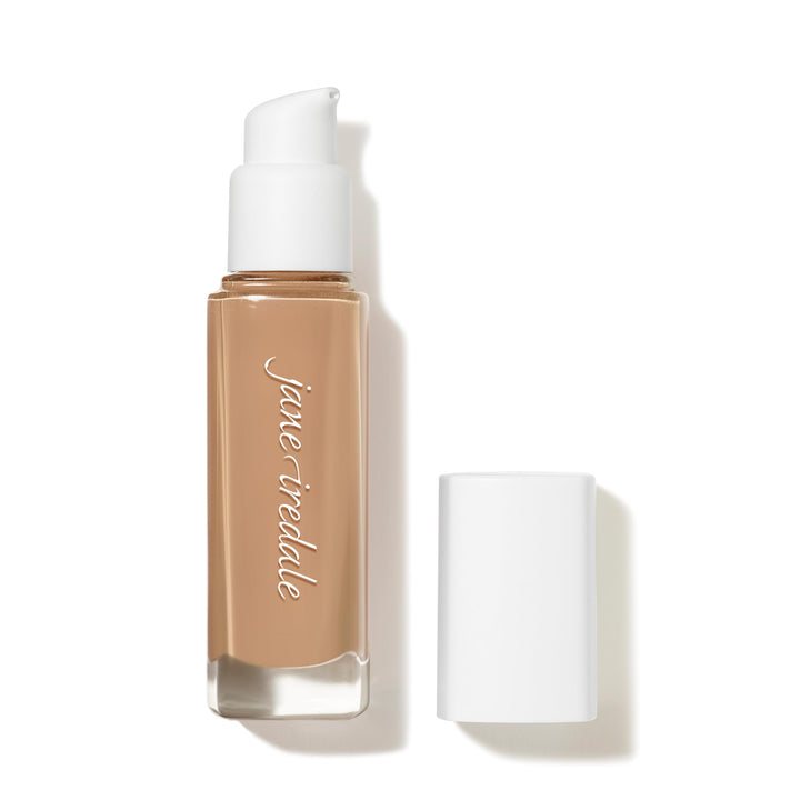 jane iredale front packaging showing foundation bottle and SPF benefit