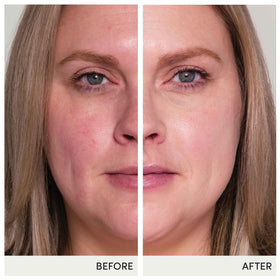 jane iredale green tint swatch on hand demonstrating redness-neutralizing effect