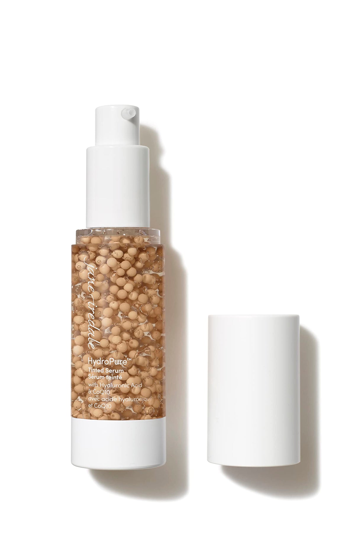 jane iredale front packaging showing bottle and brand for product recognition
