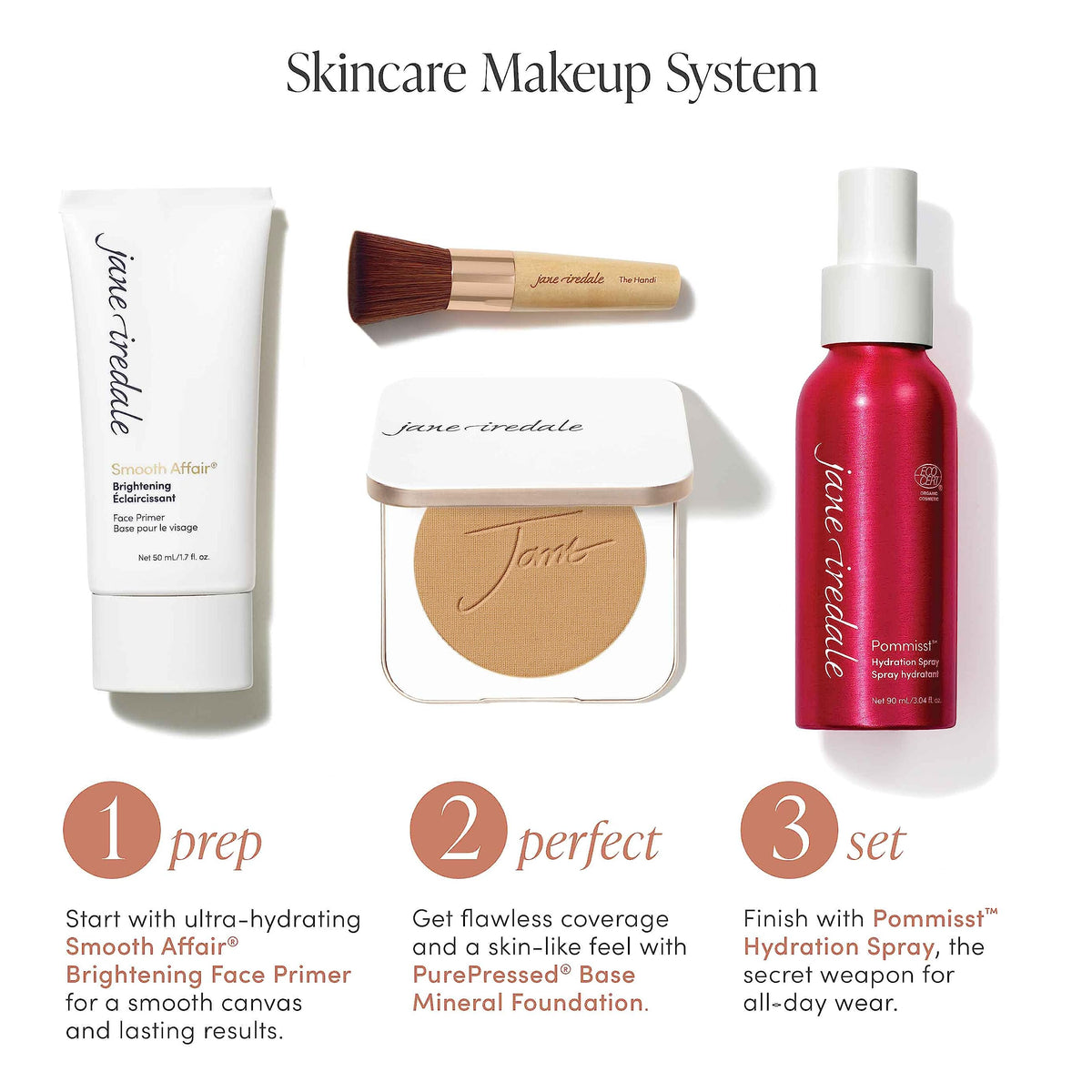 jane iredale lifestyle model wearing foundation showing everyday polished skin
