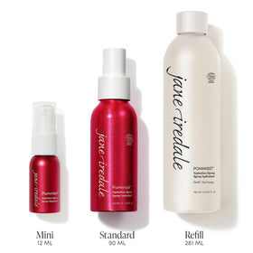 jane iredale close-up of fine mist texture for even hydration